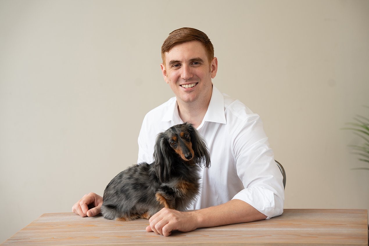 Ramzi and his dog Sophie